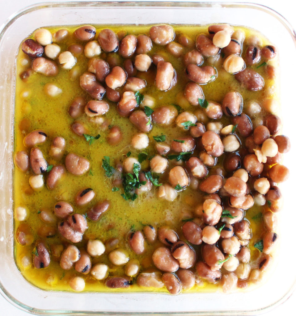 ful medames foul mudammas syrian fava bean chickpeas garbanzo breakfast salad arabic mediterranean vegan vegetarian recipe food blog zenanzaatar