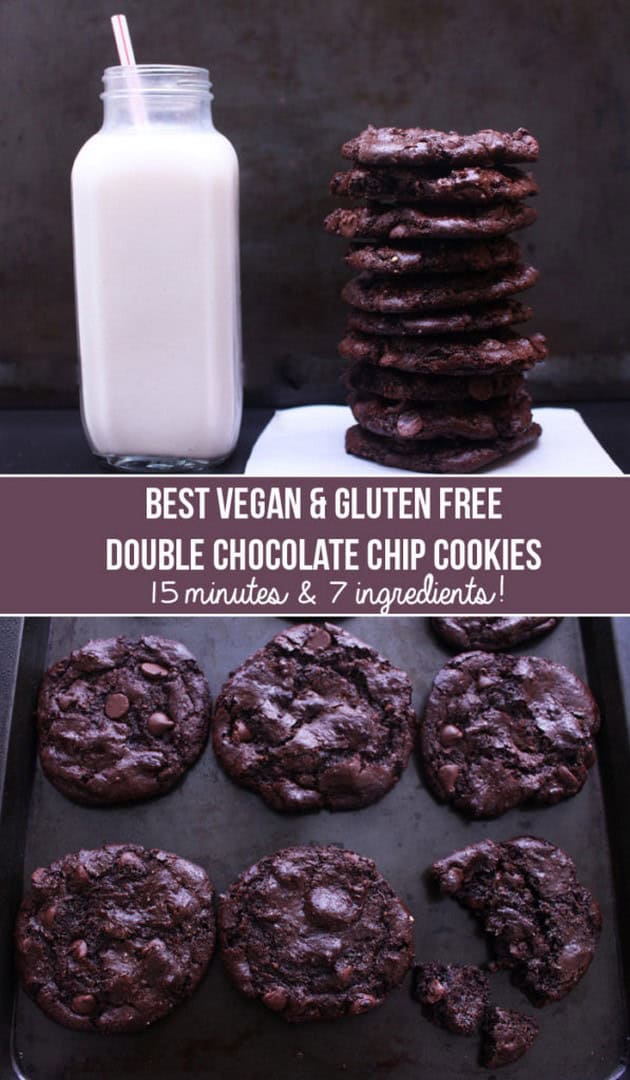 Best Vegan & Gluten-Free Double Chocolate Cookies | Zena 'n Zaatar