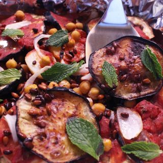 syrian moussaka vegan eggplant potato