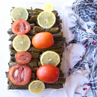 yalanji dolma dolmas dolmades stuffed grape leaves rolling tutorial vegan gluten free vegetarian arabic greek zenanzaatar recipe