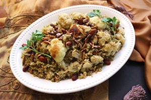 arabic cauliflower freekeh vegan vegetarian mediterranean food blog recipe zenanzaatar syrian lebanese
