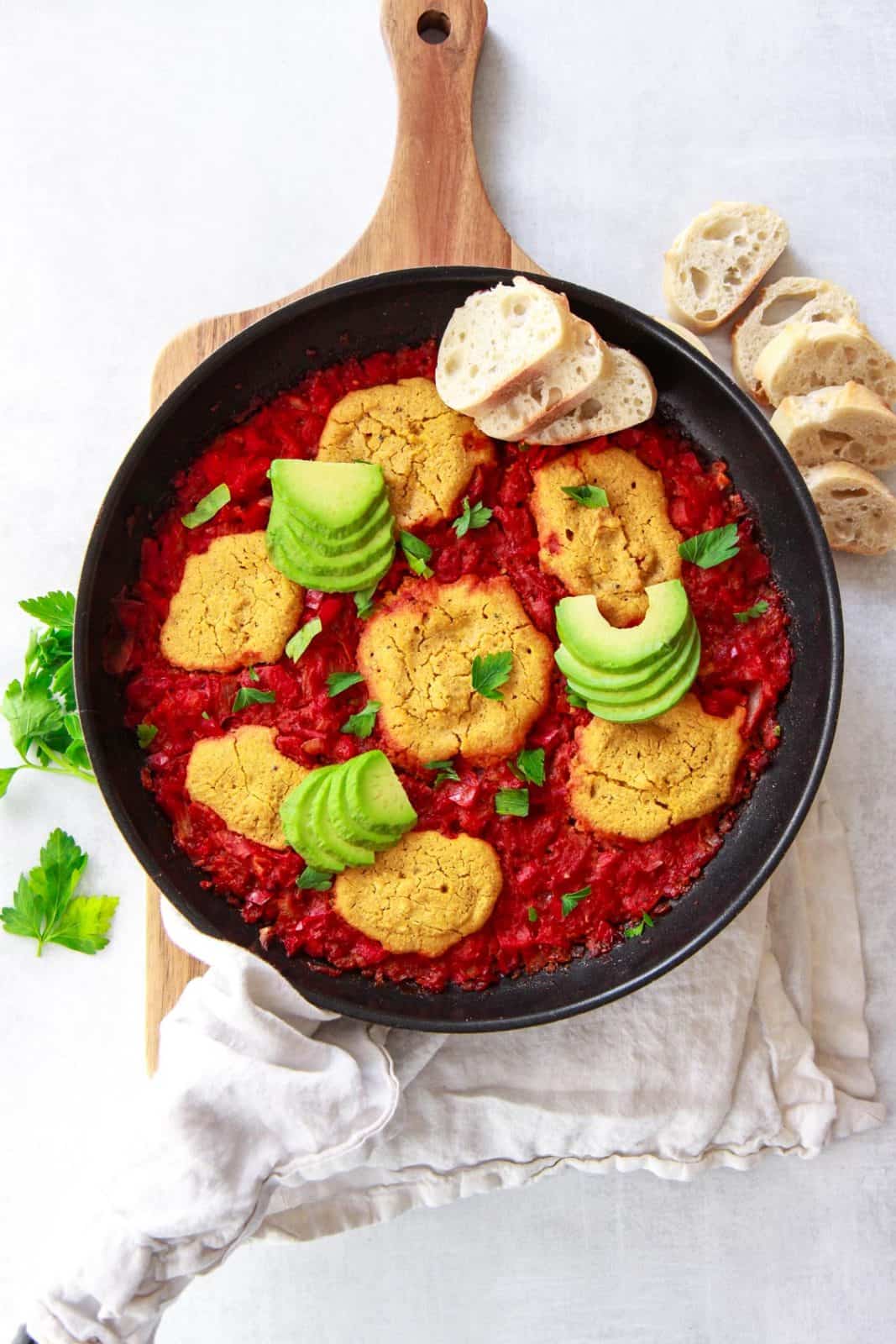 Mouth-Watering Vegan Shakshuka - Zen and Zaatar