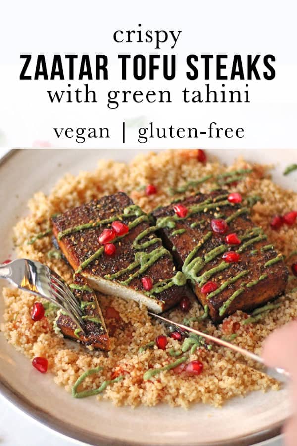 Zaatar Tofu Steaks With Green Tahini Vegan Gluten Free Zen And Zaatar