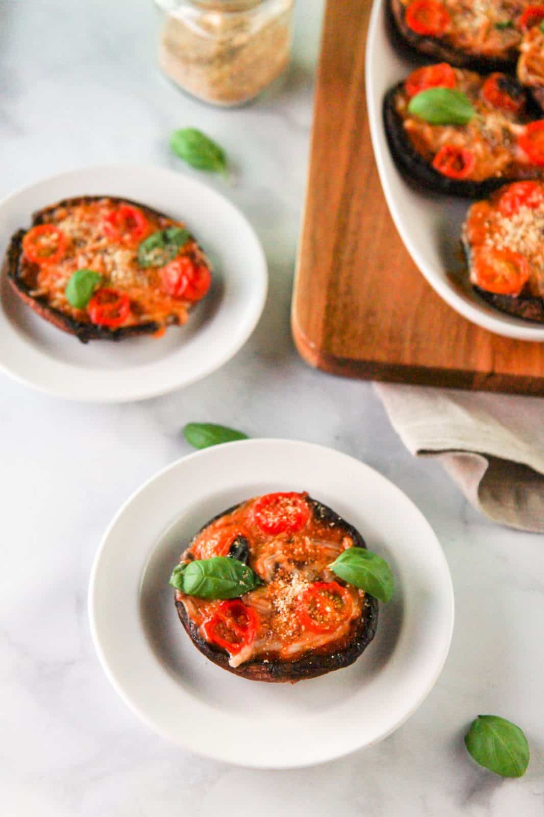 Vegan Portobello Pizzas (GF) - Zen and Zaatar